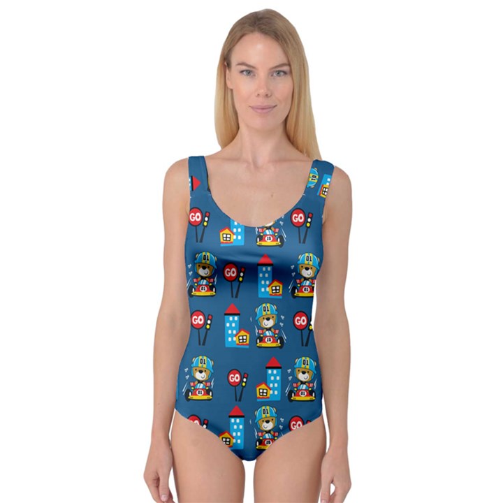 Racing-car-printing-set-cartoon-vector-pattern Princess Tank Leotard 