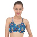 Racing-car-printing-set-cartoon-vector-pattern Basic Training Sports Bra View1