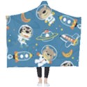 Seamless-pattern-funny-astronaut-outer-space-transportation Wearable Blanket View2