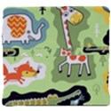 Seamless-pattern-with-wildlife-animals-cartoon Back Support Cushion View4