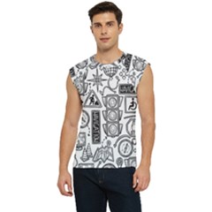 Navigation-seamless-pattern Men s Raglan Cap Sleeve Tee by uniart180623