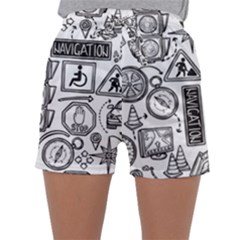 Navigation-seamless-pattern Sleepwear Shorts by uniart180623