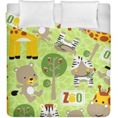 Funny-animals-cartoon Duvet Cover Double Side (king Size) by uniart180623