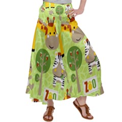 Funny-animals-cartoon Women s Satin Palazzo Pants by uniart180623