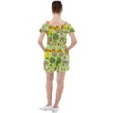 Funny-animals-cartoon Ruffle Cut Out Chiffon Playsuit View2