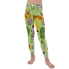 Funny-animals-cartoon Kids  Lightweight Velour Leggings by uniart180623