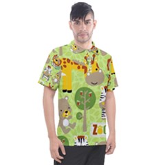 Funny-animals-cartoon Men s Polo Tee by uniart180623