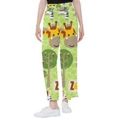 Funny-animals-cartoon Women s Pants  by uniart180623