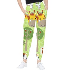 Funny-animals-cartoon Women s Tapered Pants by uniart180623