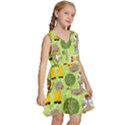 Funny-animals-cartoon Kids  Sleeveless Tiered Mini Dress View3