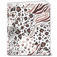 Mix-animal-skin-prints-seamless-pattern-vector 8  X 10  Softcover Notebook by uniart180623