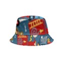 Seamless-pattern-vehicles-cartoon-with-funny-drivers Inside Out Bucket Hat (Kids) View1