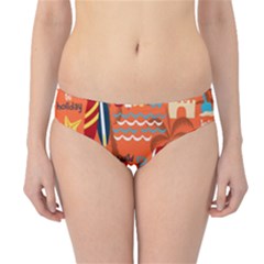 Seamless-pattern-vector-beach-holiday-theme-set Hipster Bikini Bottoms by uniart180623