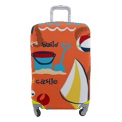 Seamless-pattern-vector-beach-holiday-theme-set Luggage Cover (small) by uniart180623