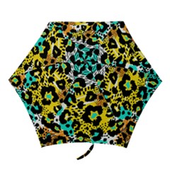 Seamless-leopard-wild-pattern-animal-print Mini Folding Umbrellas by uniart180623