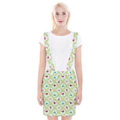 Birds-pattern-background Braces Suspender Skirt