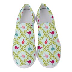 Birds-pattern-background Women s Slip On Sneakers by uniart180623