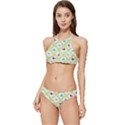 Birds-pattern-background Banded Triangle Bikini Set View1