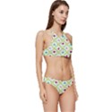 Birds-pattern-background Banded Triangle Bikini Set View3