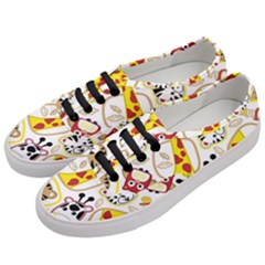 Vector-seamless-pattern-nice-animals-cartoon Women s Classic Low Top Sneakers by uniart180623