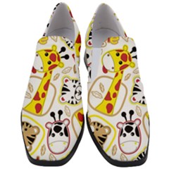 Vector-seamless-pattern-nice-animals-cartoon Women Slip On Heel Loafers by uniart180623