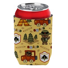 Seamless-pattern-funny-ranger-cartoon Can Holder by uniart180623