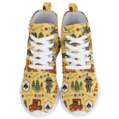 Seamless-pattern-funny-ranger-cartoon Women s Lightweight High Top Sneakers by uniart180623