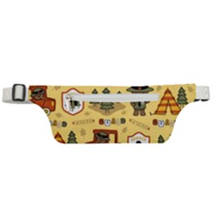 Seamless-pattern-funny-ranger-cartoon Active Waist Bag by uniart180623