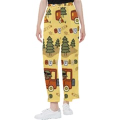 Seamless-pattern-funny-ranger-cartoon Women s Pants  by uniart180623