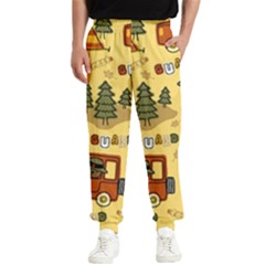 Seamless-pattern-funny-ranger-cartoon Men s Elastic Waist Pants by uniart180623