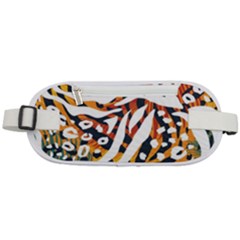 Abstract-geometric-seamless-pattern-with-animal-print Rounded Waist Pouch by uniart180623