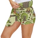 Seamless-pattern-with-trees-owls Women s Skort View2