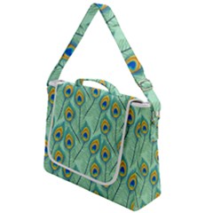 Lovely-peacock-feather-pattern-with-flat-design Box Up Messenger Bag by uniart180623