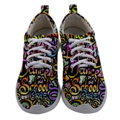 Graffiti-word-seamless-pattern Women Athletic Shoes by uniart180623