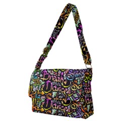 Graffiti-word-seamless-pattern Full Print Messenger Bag (m) by uniart180623