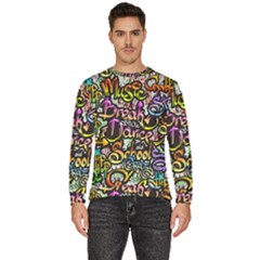 Graffiti-word-seamless-pattern Men s Fleece Sweatshirt by uniart180623