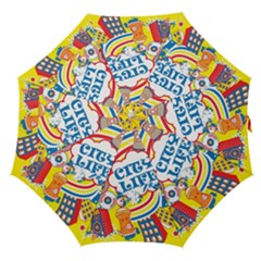 Colorful-city-life-horizontal-seamless-pattern-urban-city Straight Umbrellas by uniart180623