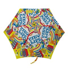 Colorful-city-life-horizontal-seamless-pattern-urban-city Mini Folding Umbrellas by uniart180623