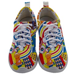 Colorful-city-life-horizontal-seamless-pattern-urban-city Mens Athletic Shoes