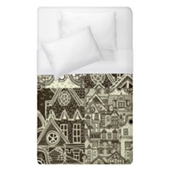 Four-hand-drawn-city-patterns Duvet Cover (single Size)