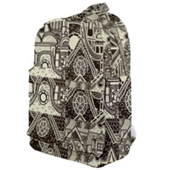 Four-hand-drawn-city-patterns Classic Backpack by uniart180623