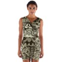 Four-hand-drawn-city-patterns Wrap Front Bodycon Dress View1