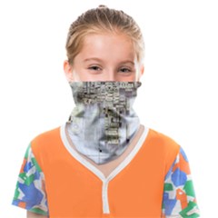 3d Typography World Map Face Covering Bandana (kids) by uniart180623