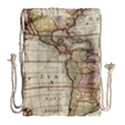 Vintage World Map Old  Globe Antique America Drawstring Bag (Large) View1