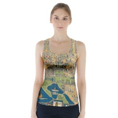 Vintatge Map Of Washington Dc Racer Back Sports Top by uniart180623