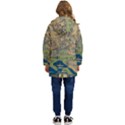 Vintatge Map Of Washington Dc Kids  Hooded Longline Puffer Jacket View4