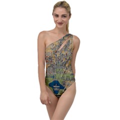 Vintatge Map Of Washington Dc To One Side Swimsuit by uniart180623