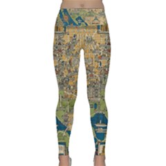 Vintatge Map Of Washington Dc Lightweight Velour Classic Yoga Leggings by uniart180623