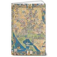 Vintatge Map Of Washington Dc 8  X 10  Softcover Notebook by uniart180623