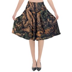 Always On My Mind Brain Map Vintage Flared Midi Skirt by uniart180623